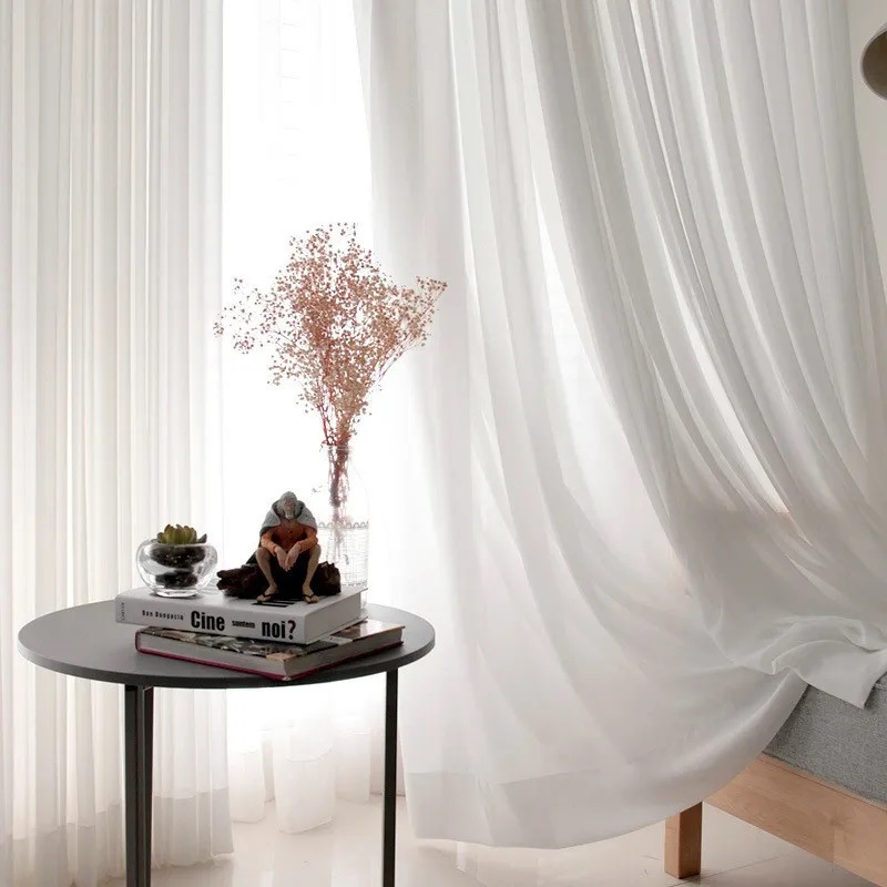 Elegant Super Soft Cream White - đánh giá và giá Linen Curtain Eyelet
