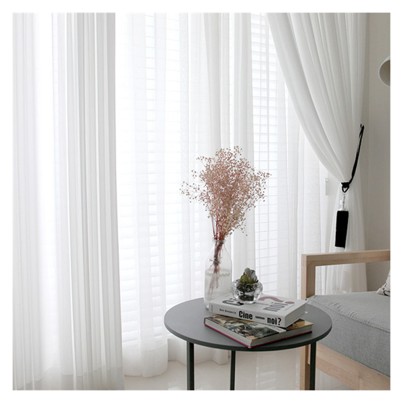 Elegant Super Soft Cream White - đánh giá và giá Linen Curtain Eyelet