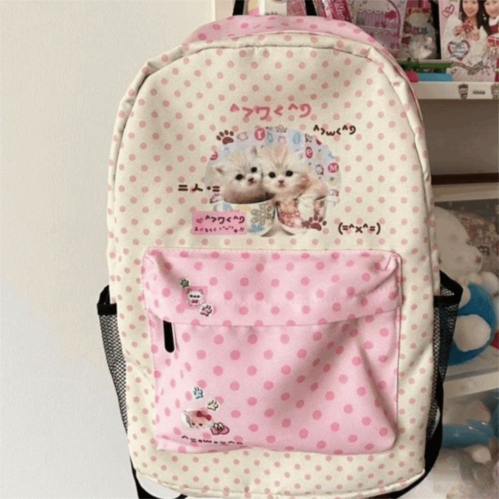 Kawaii Contrast Color Cat Dot  - đánh giá và giá Interior Design Handbook