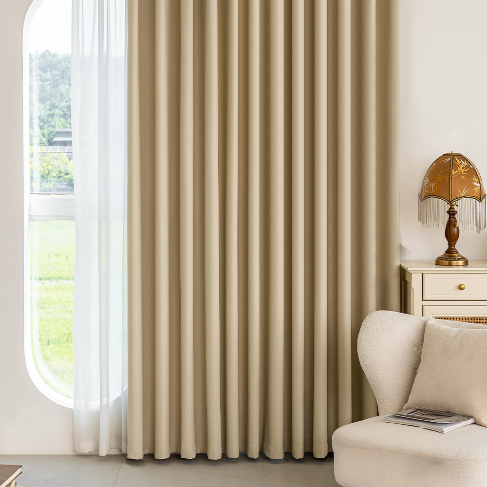 Modern Minimalist Thick Chenil - đánh giá và giá Linen Curtain Eyelet