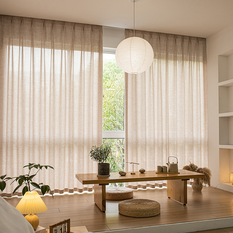 Extra Long 400cm Height Faux L - đánh giá và giá Linen Curtain Eyelet