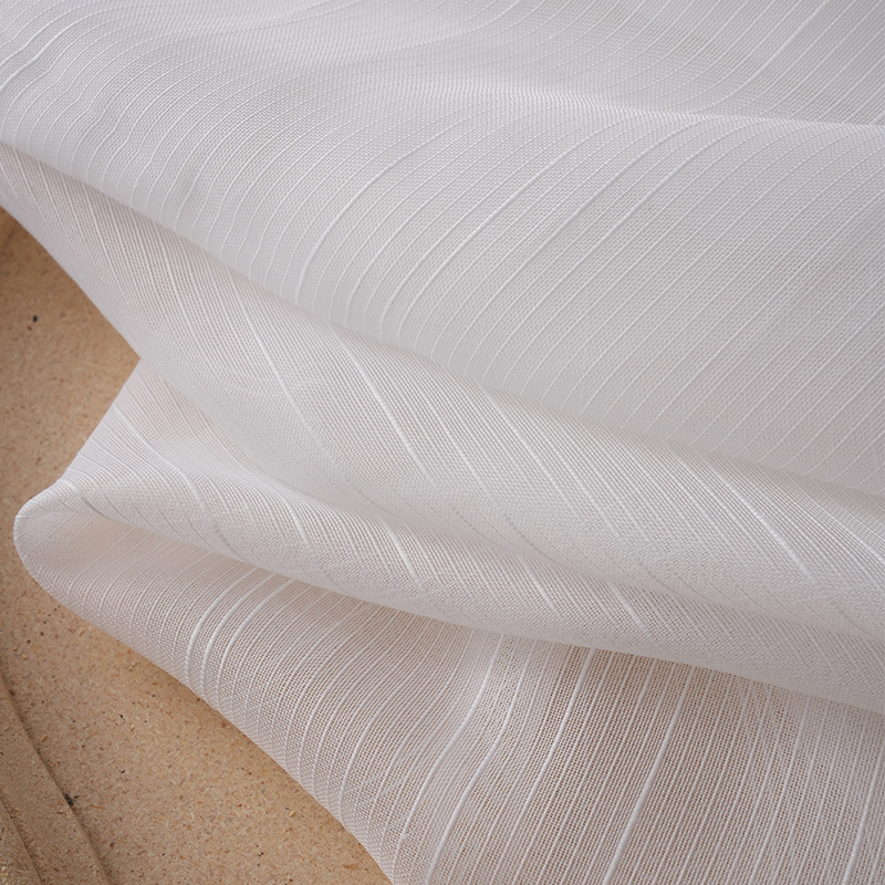 Fashion Vertical Stripes White - đánh giá và giá Linen Curtain Eyelet